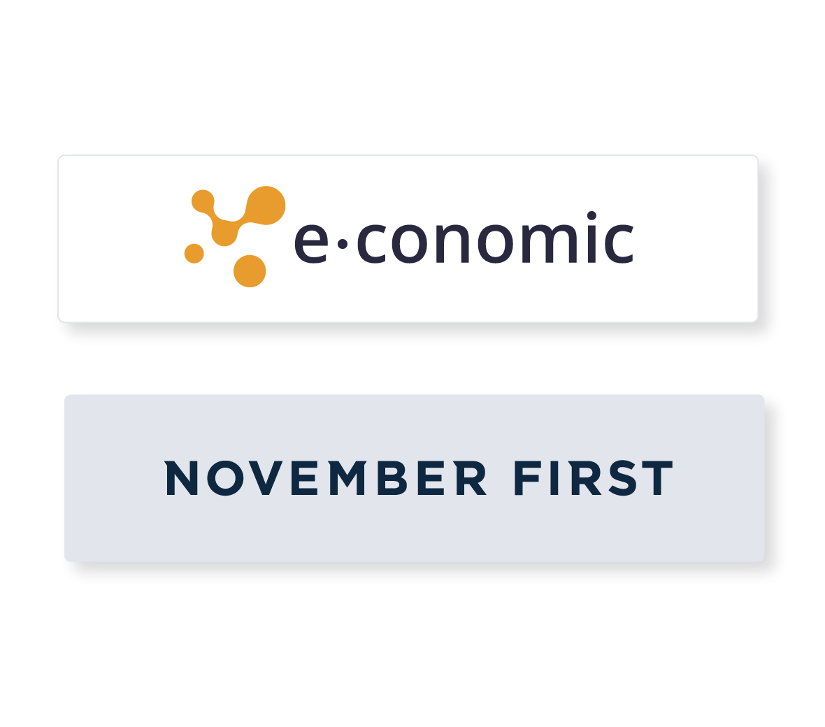 e-conomic og November Firsts logoer